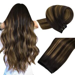 Maxita human hair sew in weft hair extensions #2//6/2